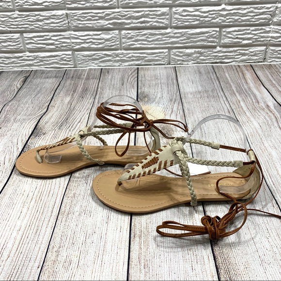 Maurices Faux Leather Lace Up Ara Sandals - Picture 4 of 5